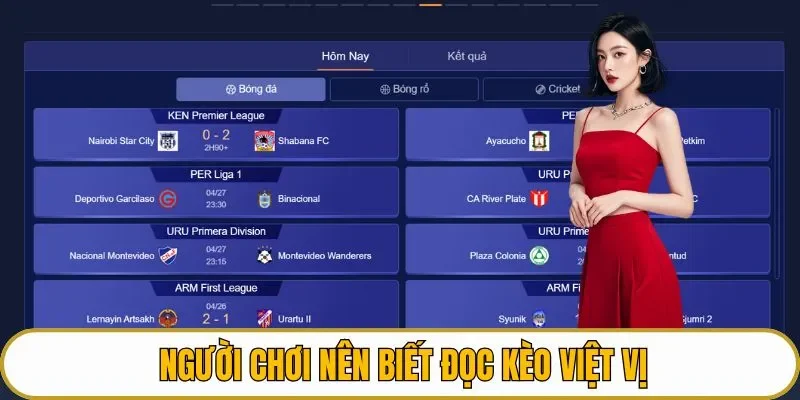 Người chơi nên biết đọc kèo việt vị